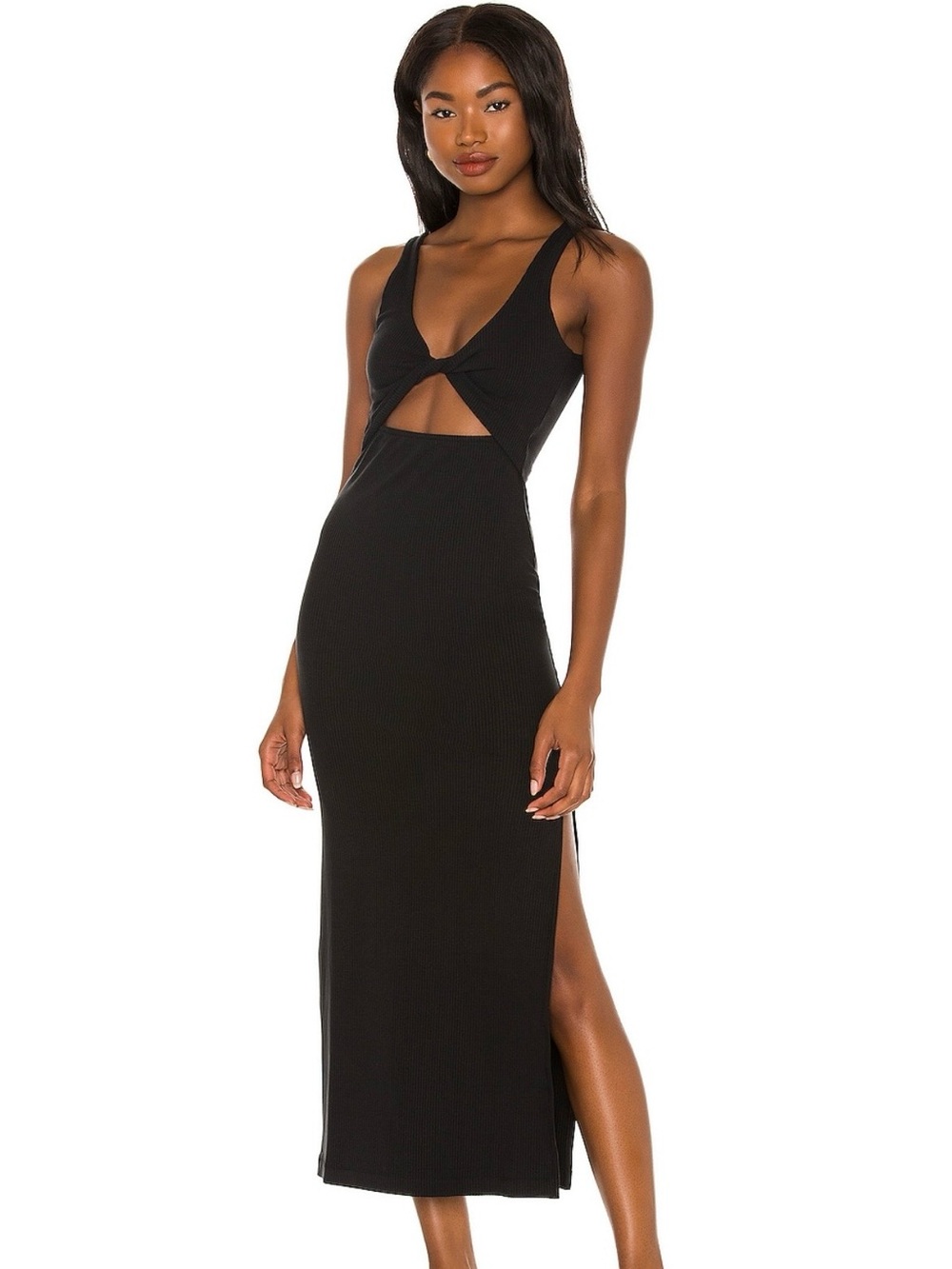 L Space Nico Black Twist Dress - XS